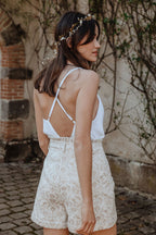Short Gaston Amorine Blanc