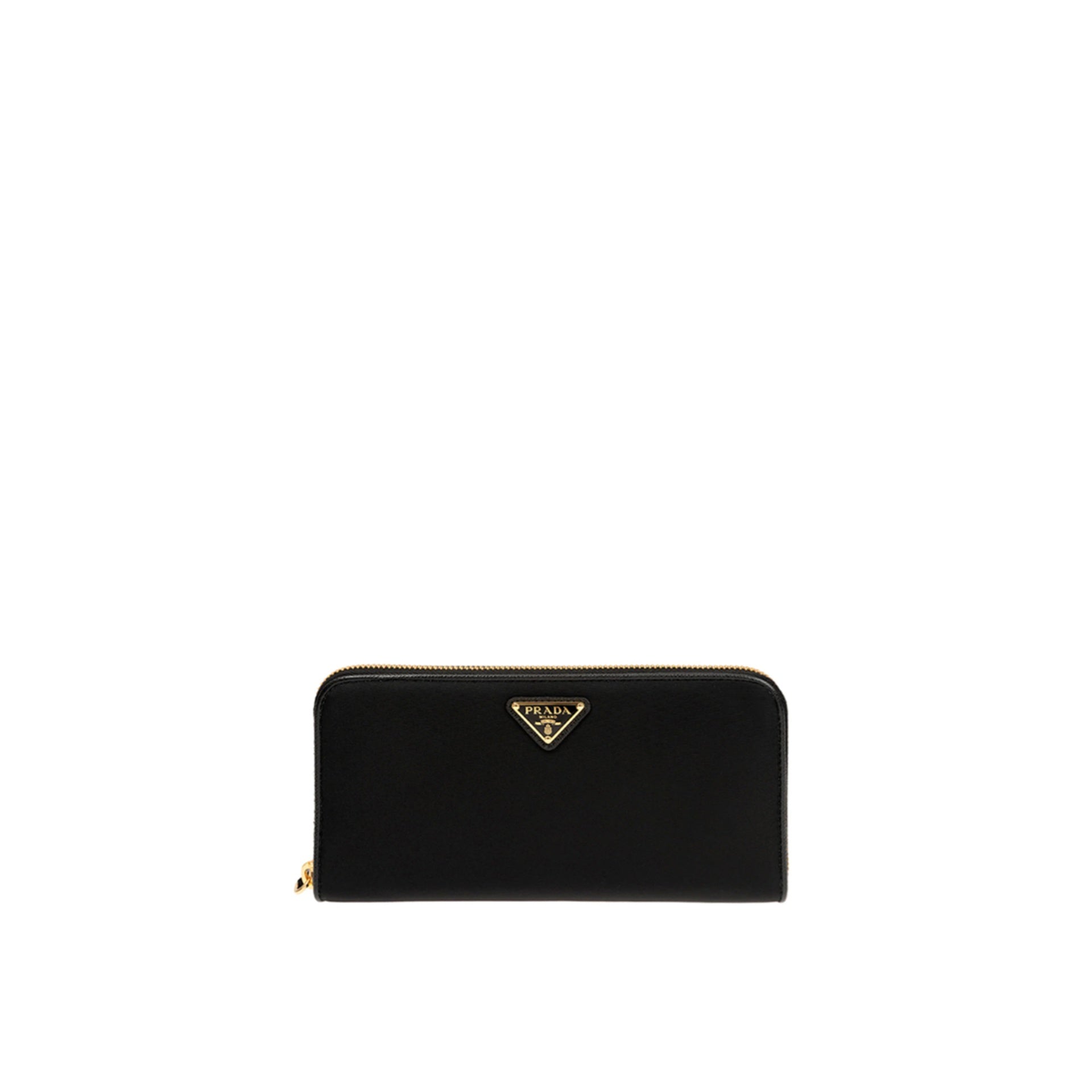 Prada - Portefeuille Nylon Logo - Femme - Black