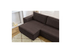 Nihad - Canapé D'Angle Réversible Convertible Coffre - Velours Côtelé