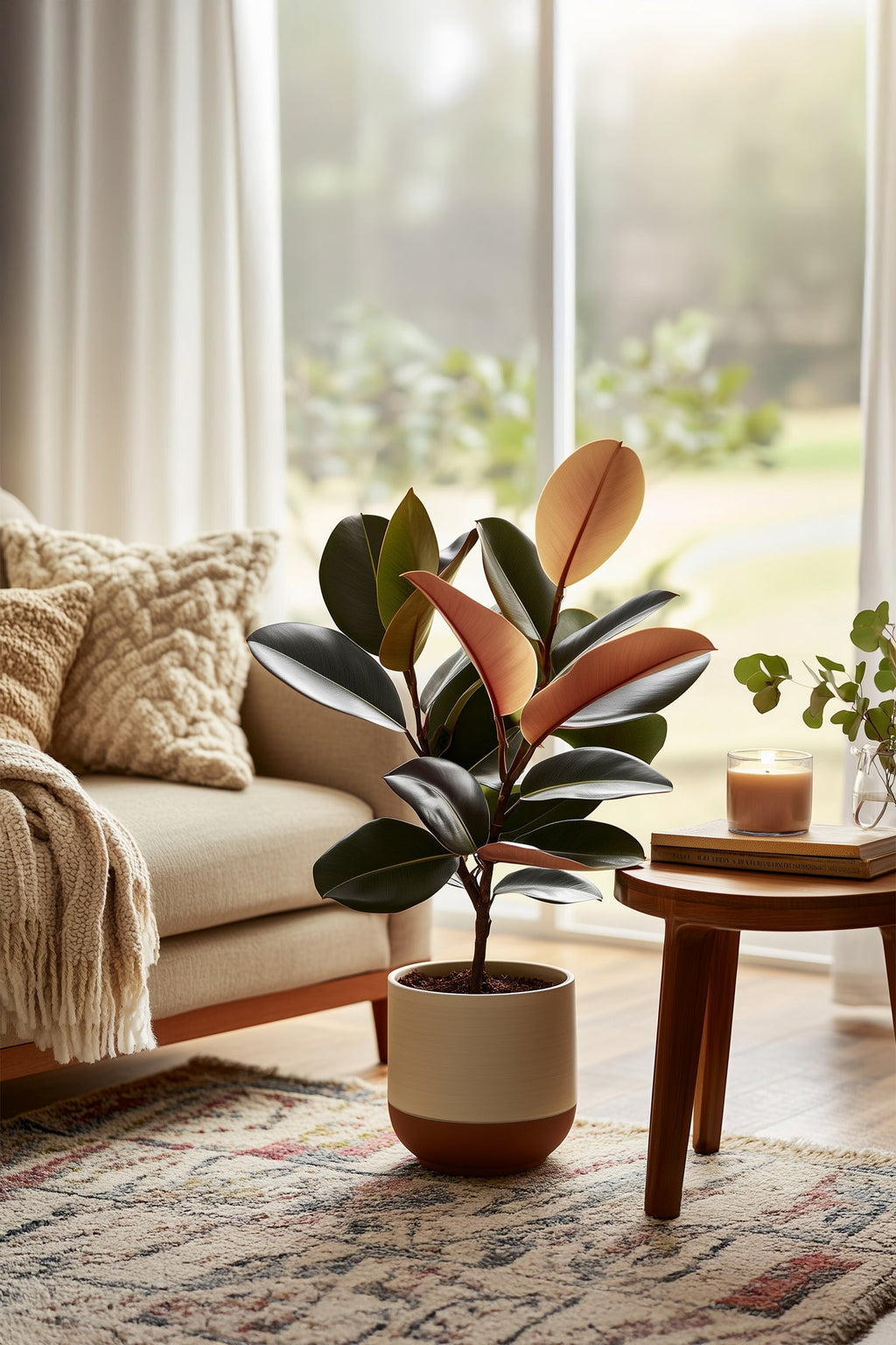 Ficus Elastica Abidjan – Plante D’Intérieur