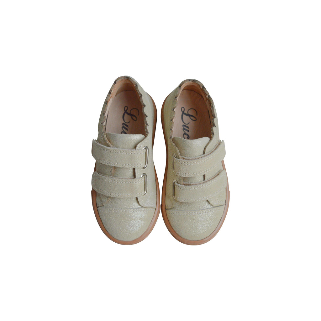 Chaussures Souples Scratchs Thaïs - Doré Irisé - Fille