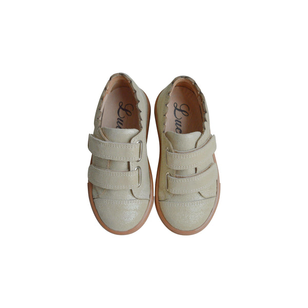 Chaussures Souples Scratchs Thaïs - Doré Irisé - Fille