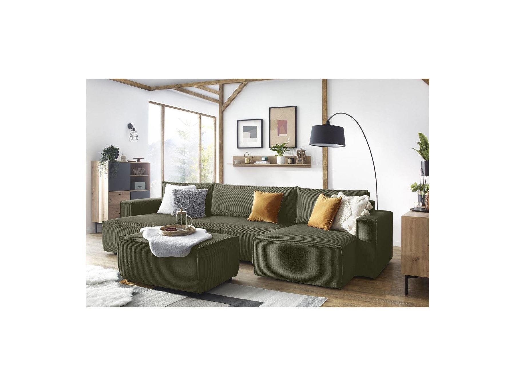Nihad - Pouf - Velours Côtelé