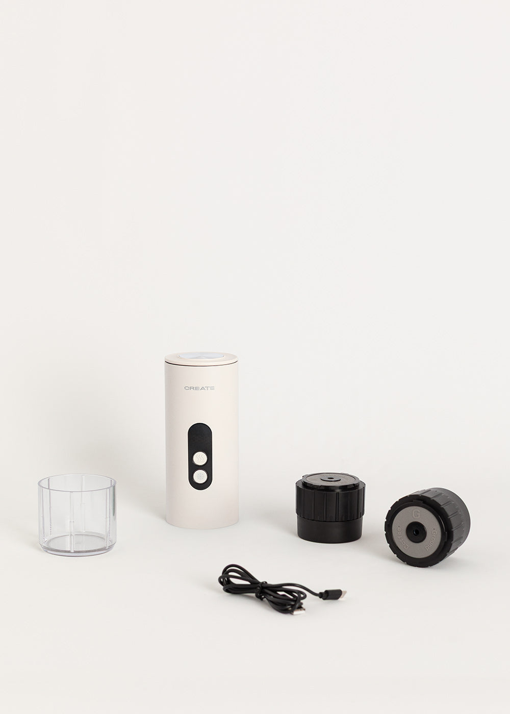 Thera Move - Cafetière Espresso Portable 15 Bars Pour Capsules Et Café Moulu - Blanc Cassé