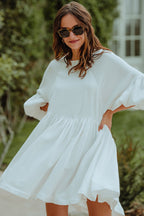 Robe Élisé Blanc Coton
