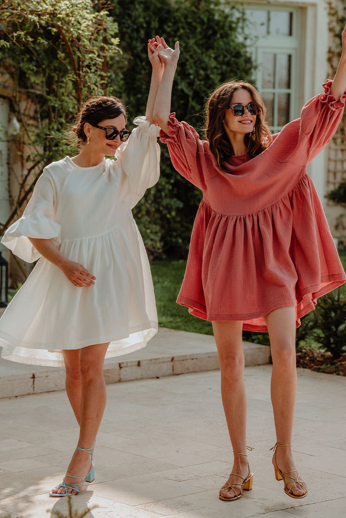 Robe Élisé Blanc Coton