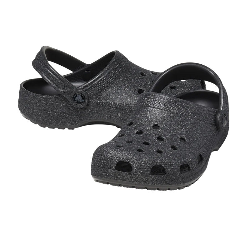 Sabots Femme Crocs Classic Glitter - Black Glitter
