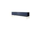 Kasha - Meuble Tv - Pieds Or - 2 Tailles