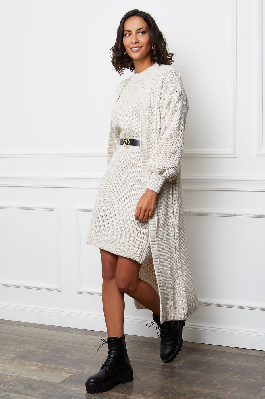 Cardigan+Robe 2063 - Beige
