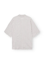 Chemise Rayée À Manches Courtes Pj - Warm Grey Stripe
