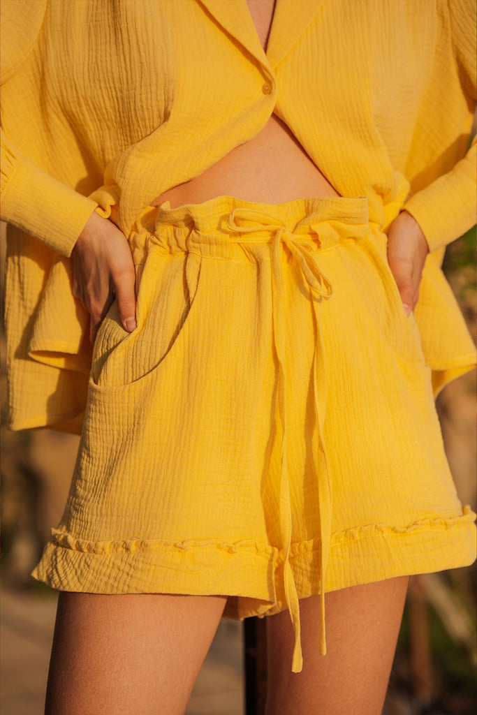 Short Thao Jaune Coton