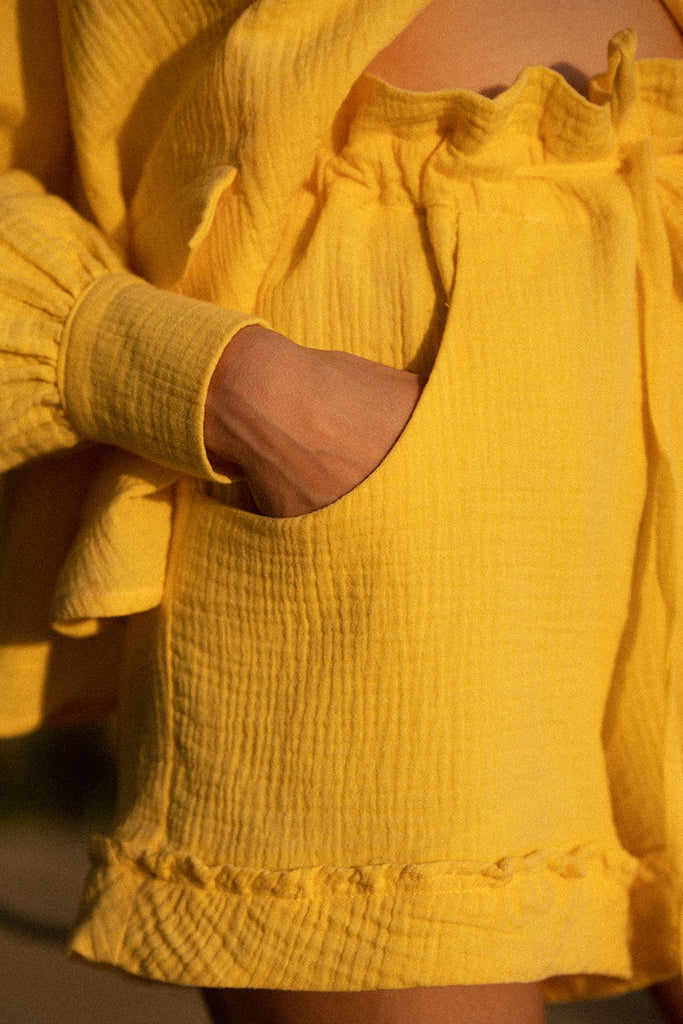 Short Thao Jaune Coton