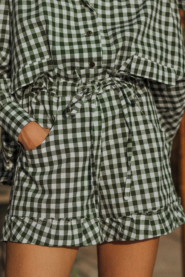 Short Thao Vichy Vert