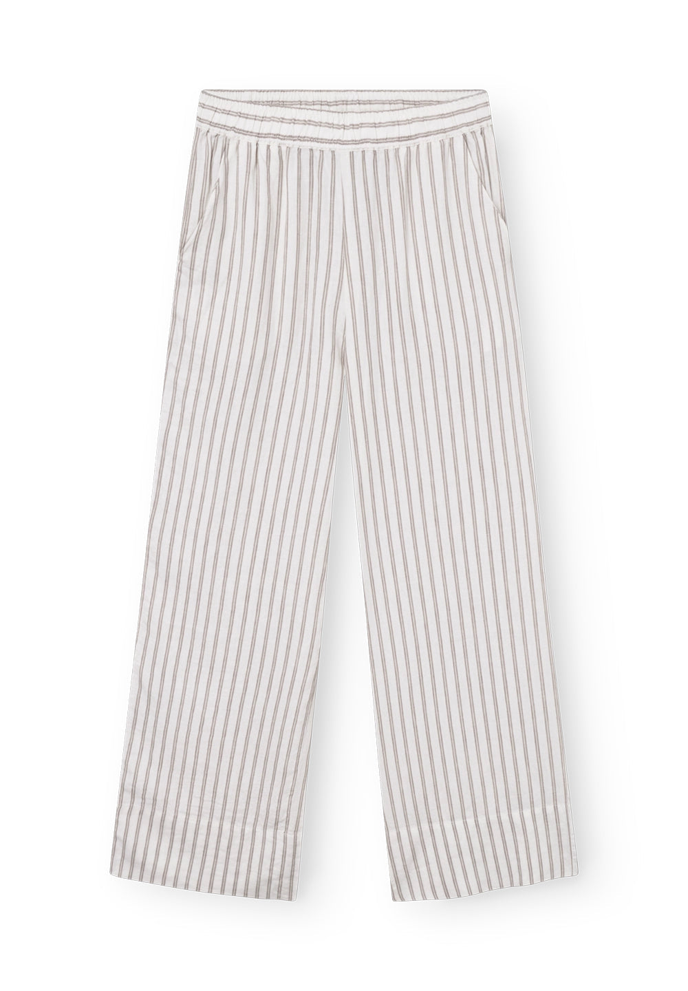 Pantalon Rayé Pj - Warm Grey Stripe