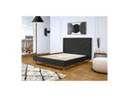Romane - Lit Avec Lattes Massives - Tissu Velours