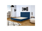 Romane - Lit Avec Lattes Massives - Tissu Velours