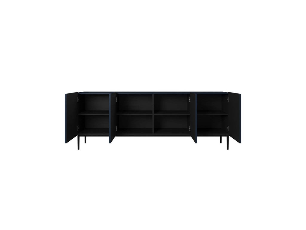 Kasha - Buffet 4 Portes - Pieds Noir