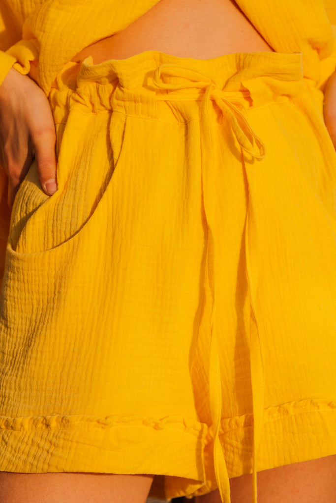 Short Thao Jaune Coton