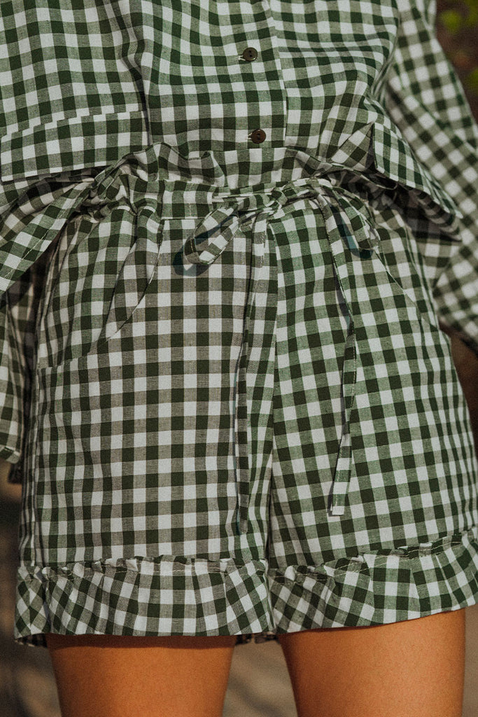 Short Thao Vichy Vert
