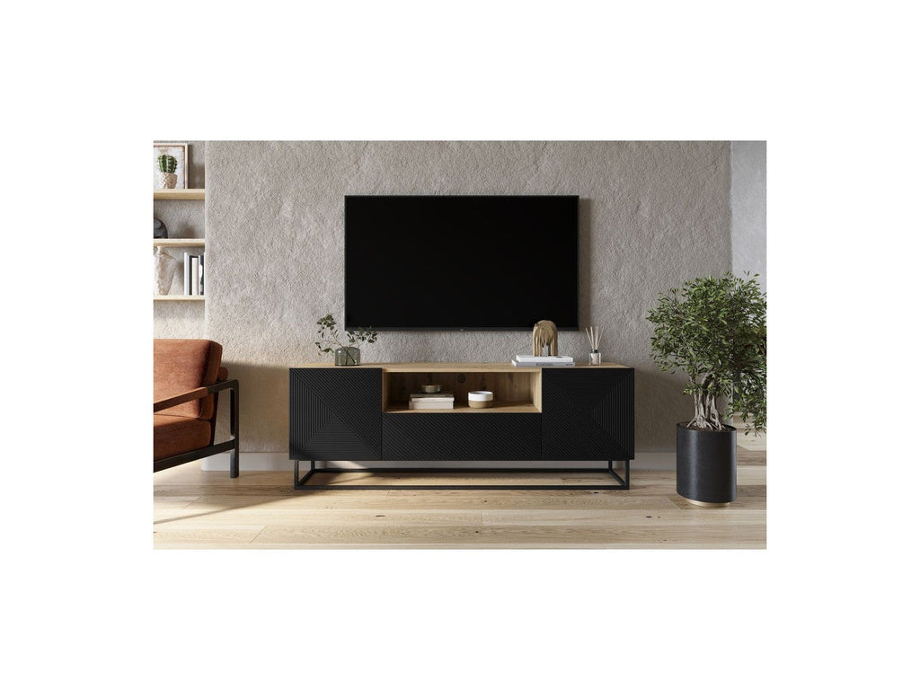 Alice - Meuble Tv - Pieds En Métal - 167 Cm
