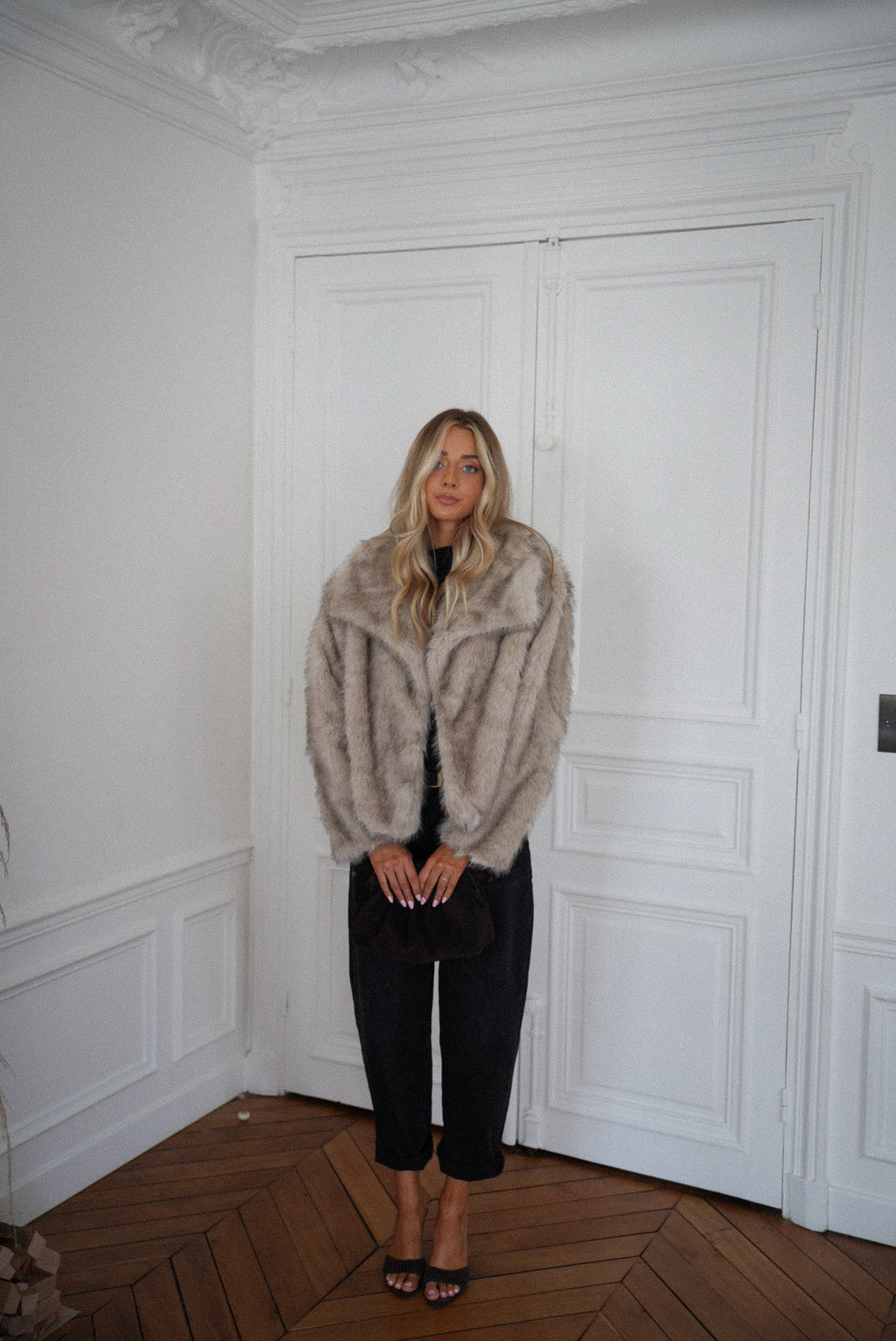 Manteau Fourrure Elody - Beige