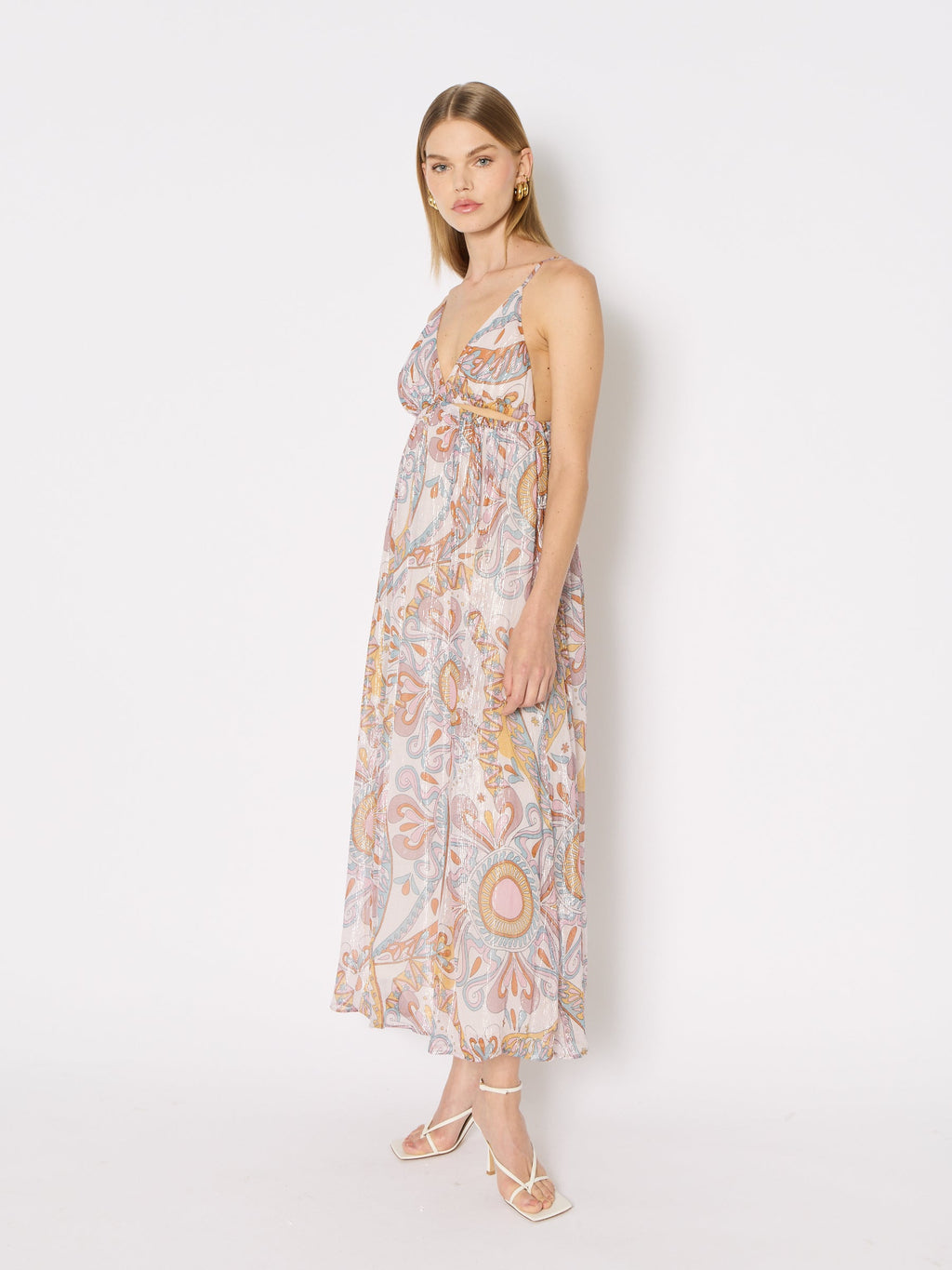 Robe Longue Imprimee Bretelles - Ibiza-Sunshine