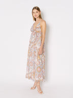 Robe Longue Imprimee Bretelles - Ibiza-Sunshine