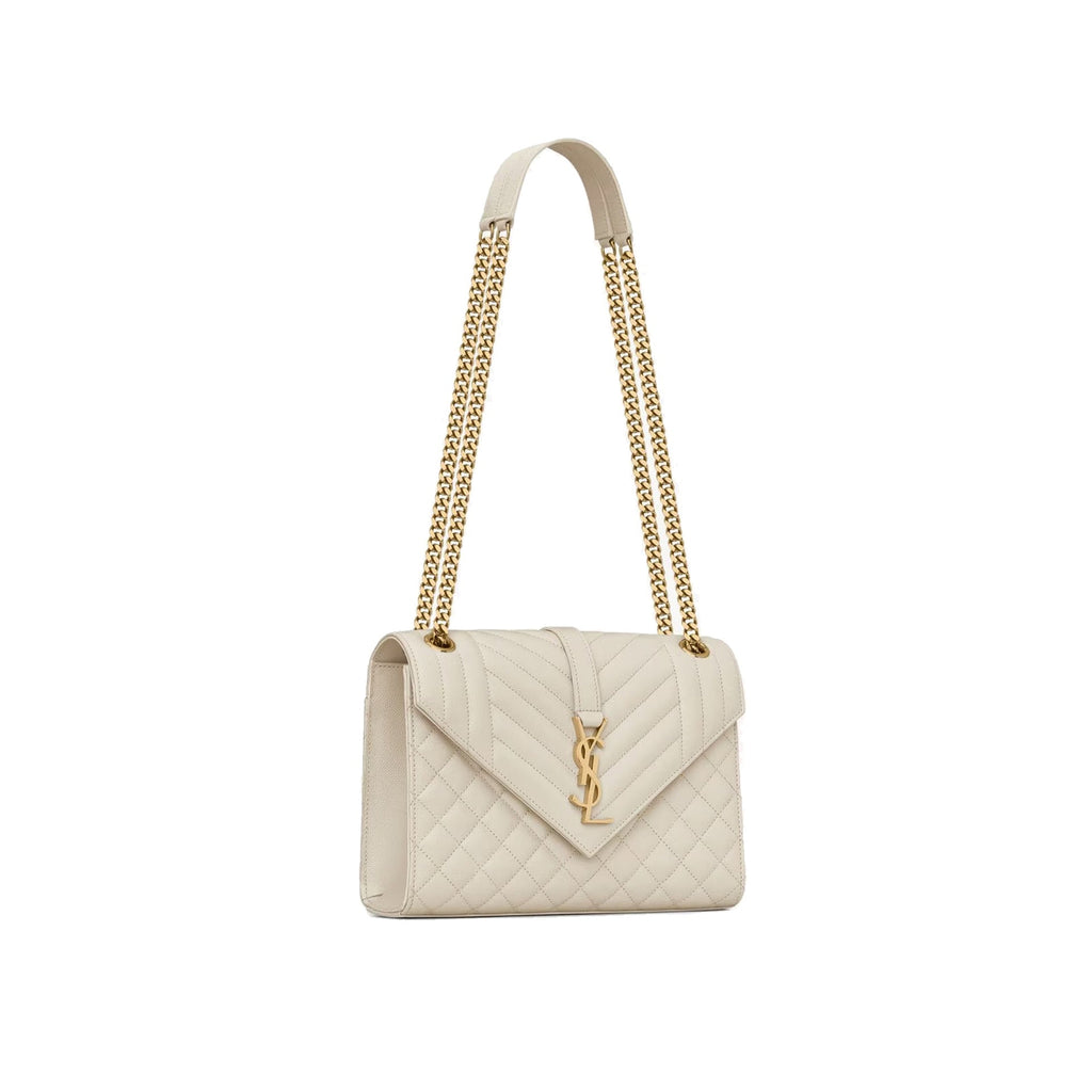 Saint Laurent - Sac Envelope Medium - Femme - Ivory