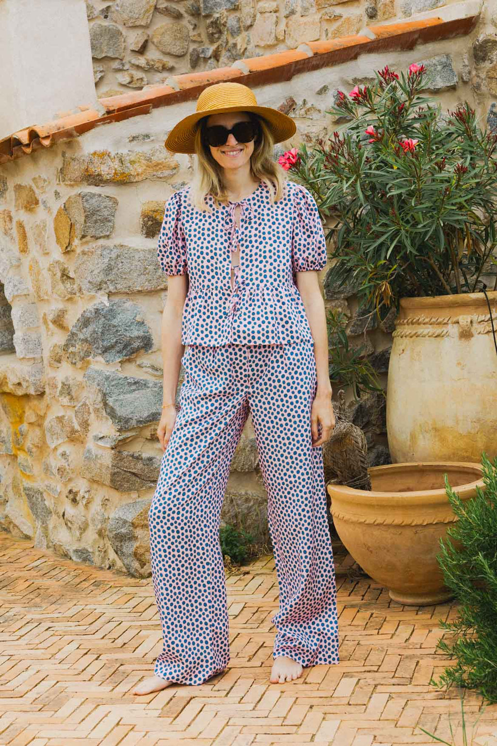 Pantalon Tilda Flower Drops