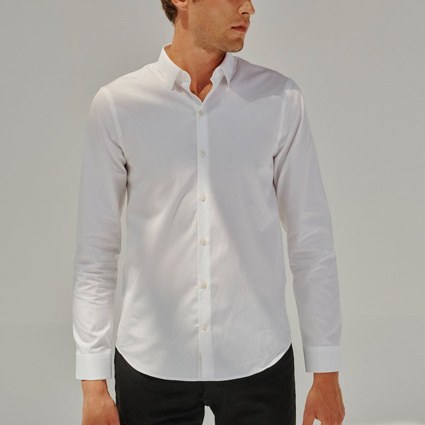 Maison Standards - Chemise En Popeline - Blanc - Homme
