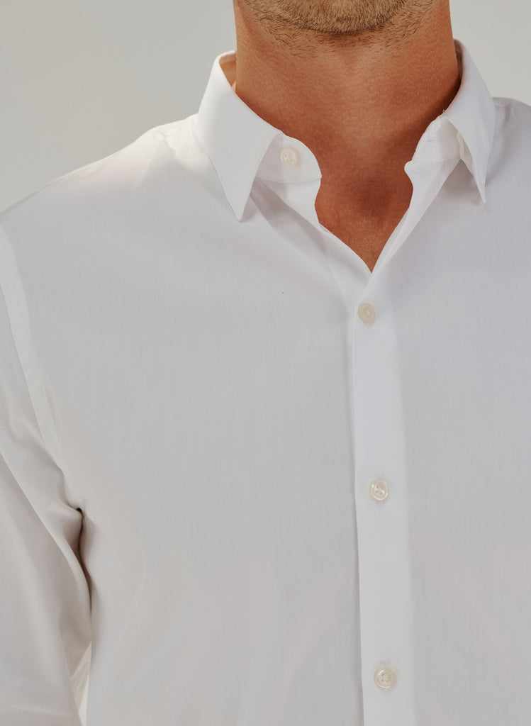 Maison Standards - Chemise En Popeline - Blanc - Homme