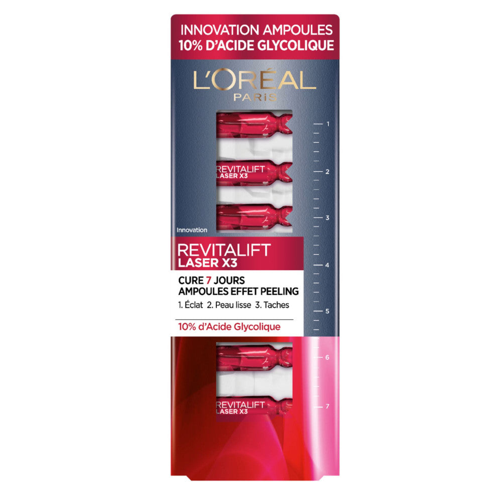 L'Oréal Paris - Revitalift Laser Cure 7 Ampoules Effet Peeling x7