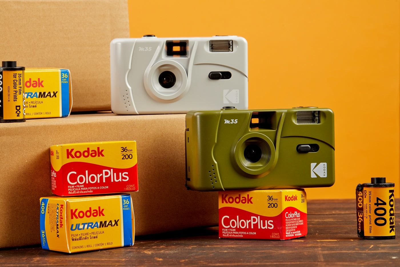 Appareil Photo Argentique - M35 - Gris - 2 Pellicules Couleur Offertes - Kodak