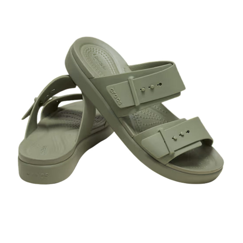 Sandales Femme Crocs Brooklyn Buckle Lowwdg - Cargo