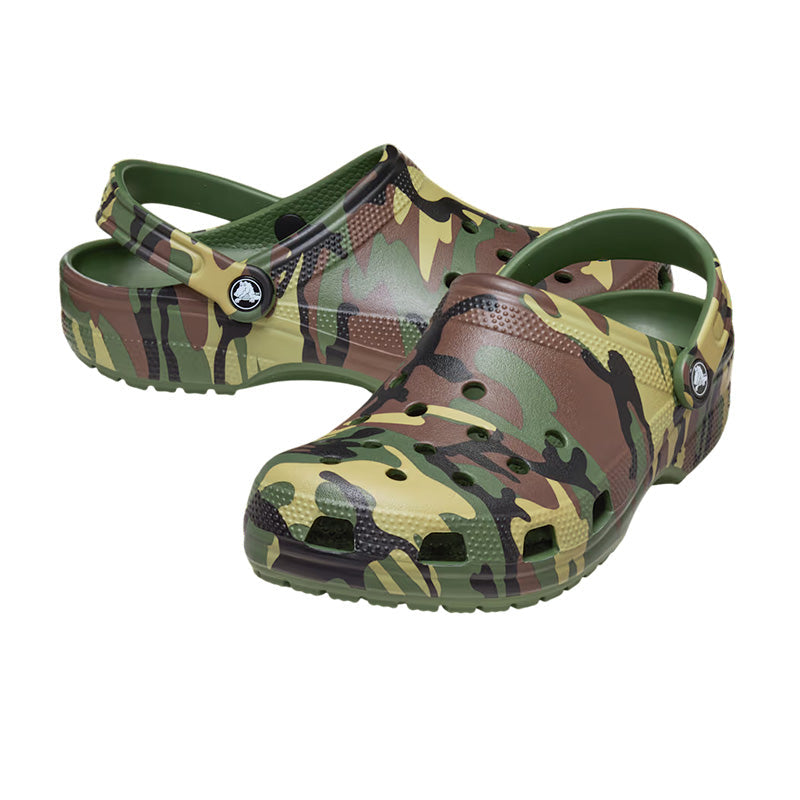 Sabots Homme Crocs Classic Camouflage Clog - Army Green, Multi