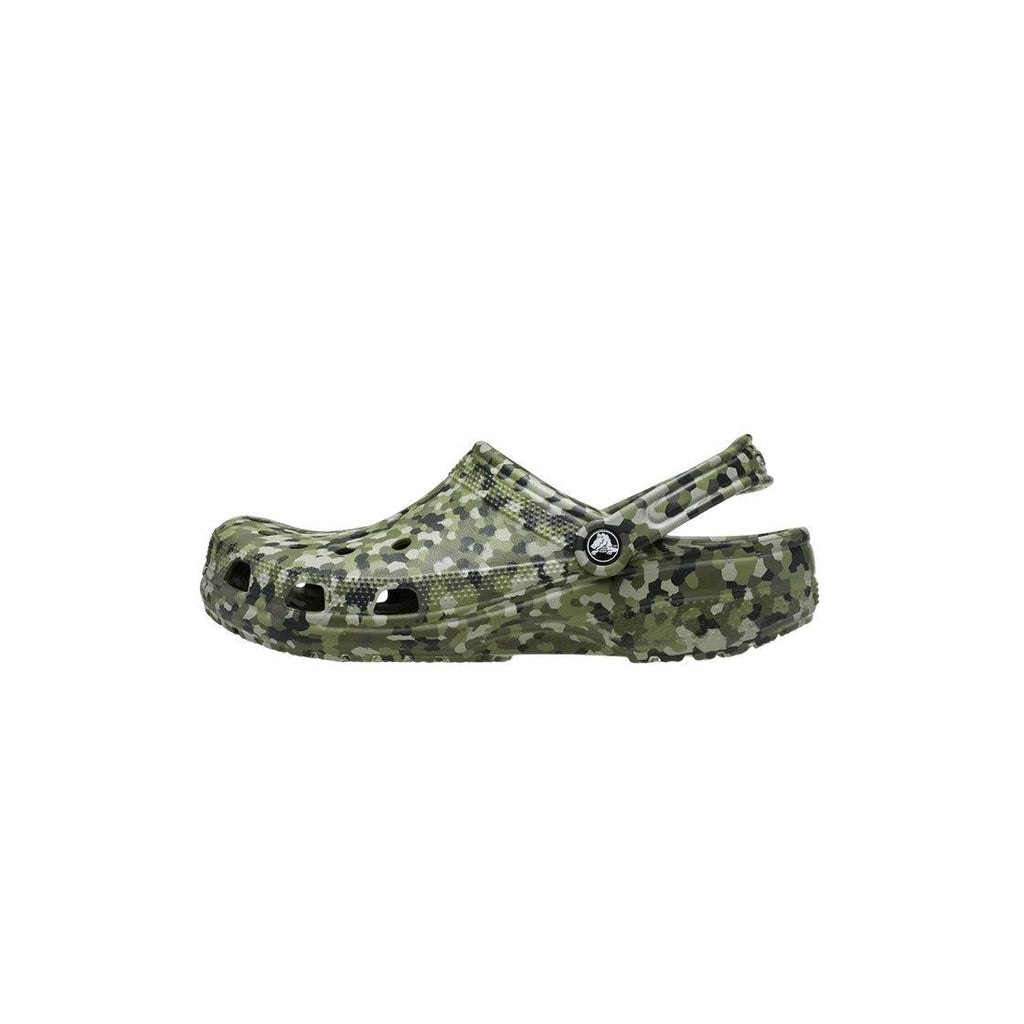 Sabots Femme Crocs Classic Confetti Clog - Army Green, Multi