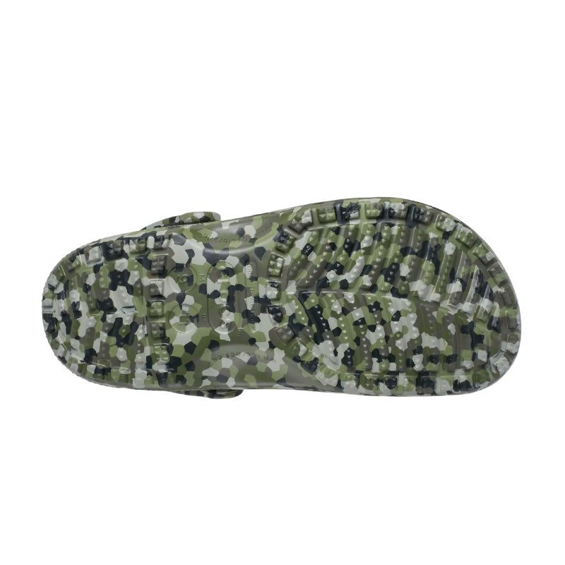 Sabots Femme Crocs Classic Confetti Clog - Army Green, Multi
