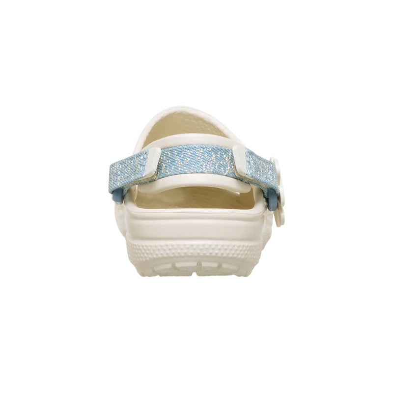 Sabots Crocs Classic Dnm Flower Adj Backstrap Enfant - Sommet Blanc