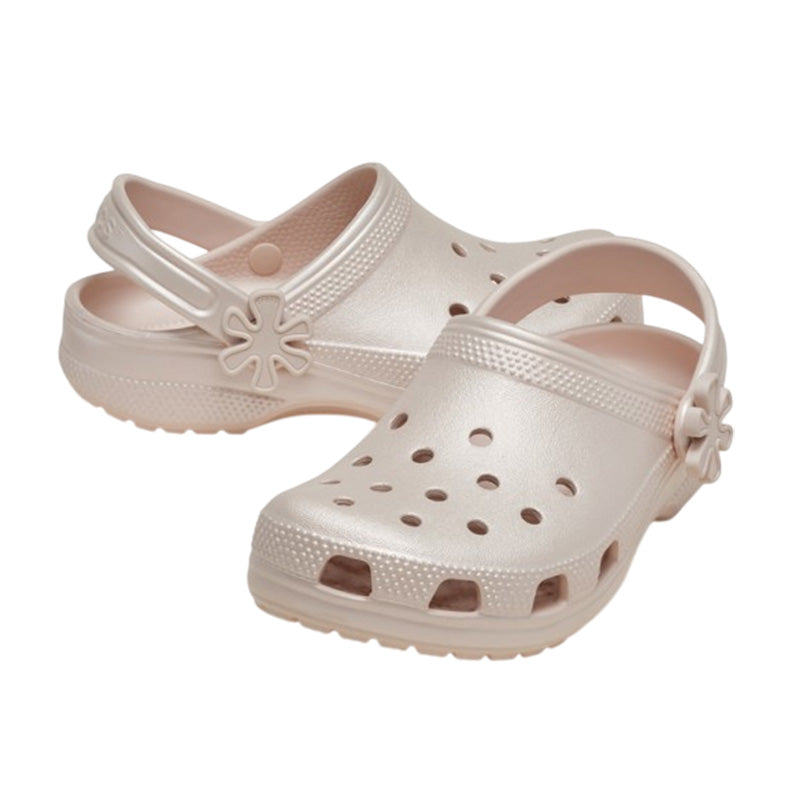 Sabots Crocs Clasiic Pearl Shine Clog Junior - Rose Quartz