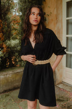 Robe Atys Noir Coton