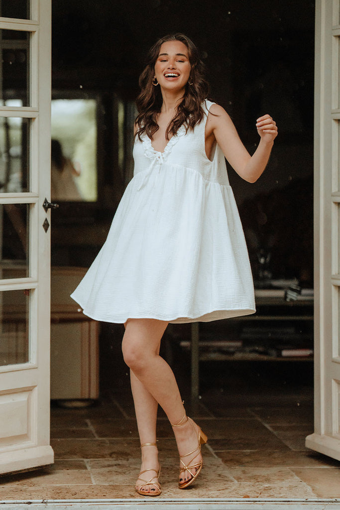 Robe Fanny Blanc Coton