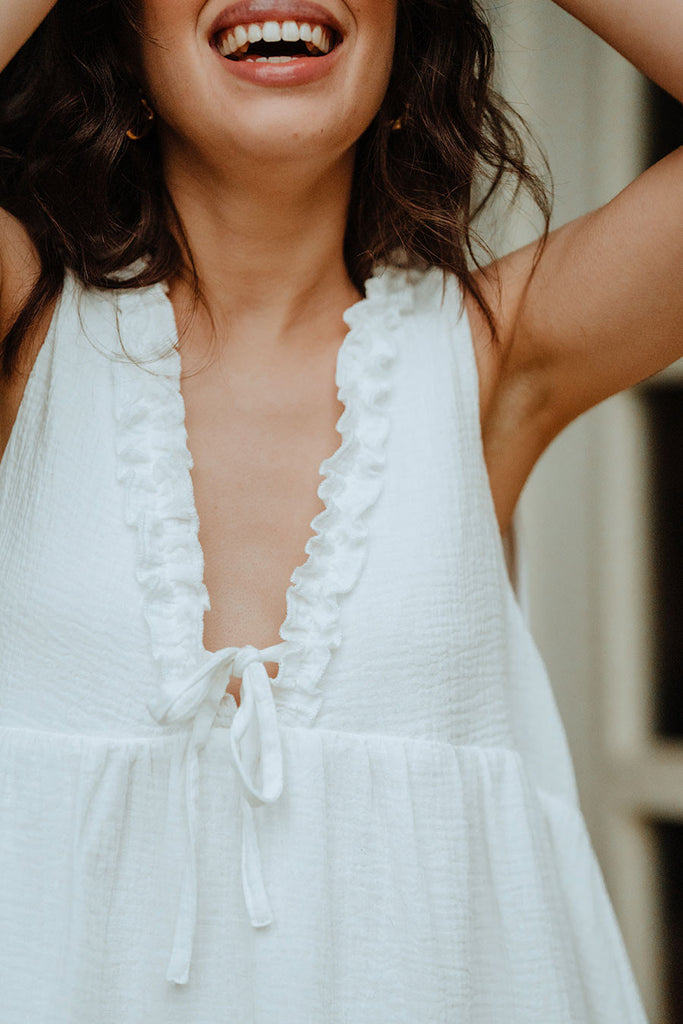 Robe Fanny Blanc Coton
