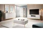 Kasha - Meuble Vitrine 2 Portes - Pieds Or