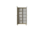 Kasha - Meuble Vitrine 2 Portes - Pieds Or