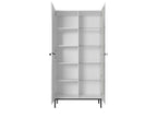 Kasha - Meuble Vitrine 2 Portes - Pieds Noirs