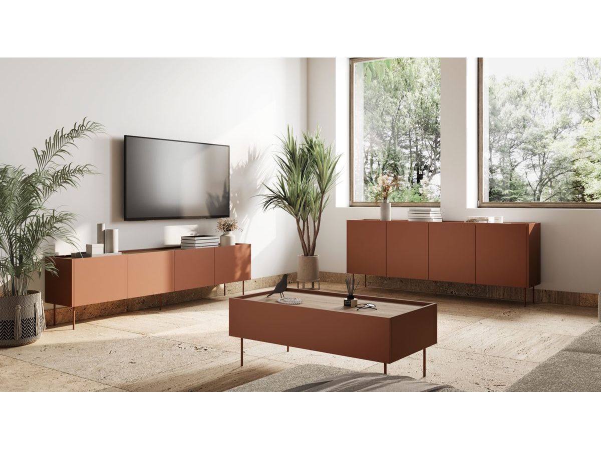 Atlas - Table Basse Avec 2 Tiroirs