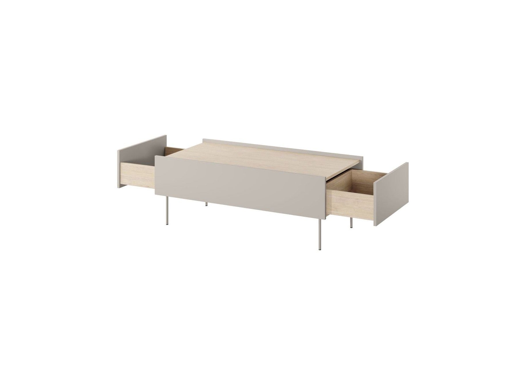 Atlas - Table Basse Avec 2 Tiroirs
