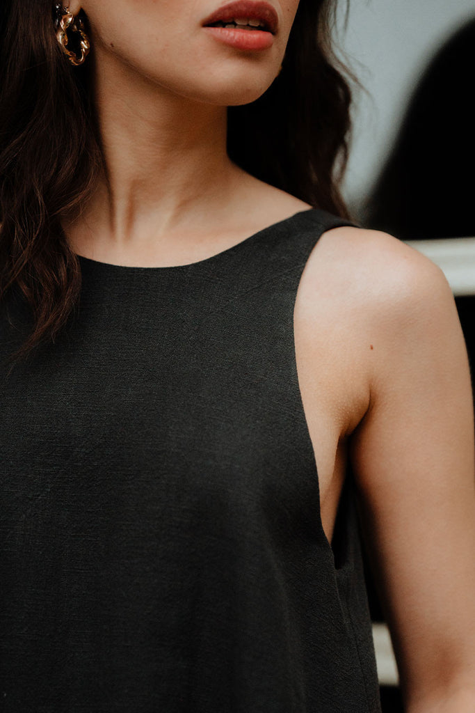 Robe Noélie Lin Noir