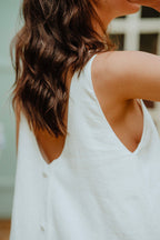 Robe Noélie Lin Blanc