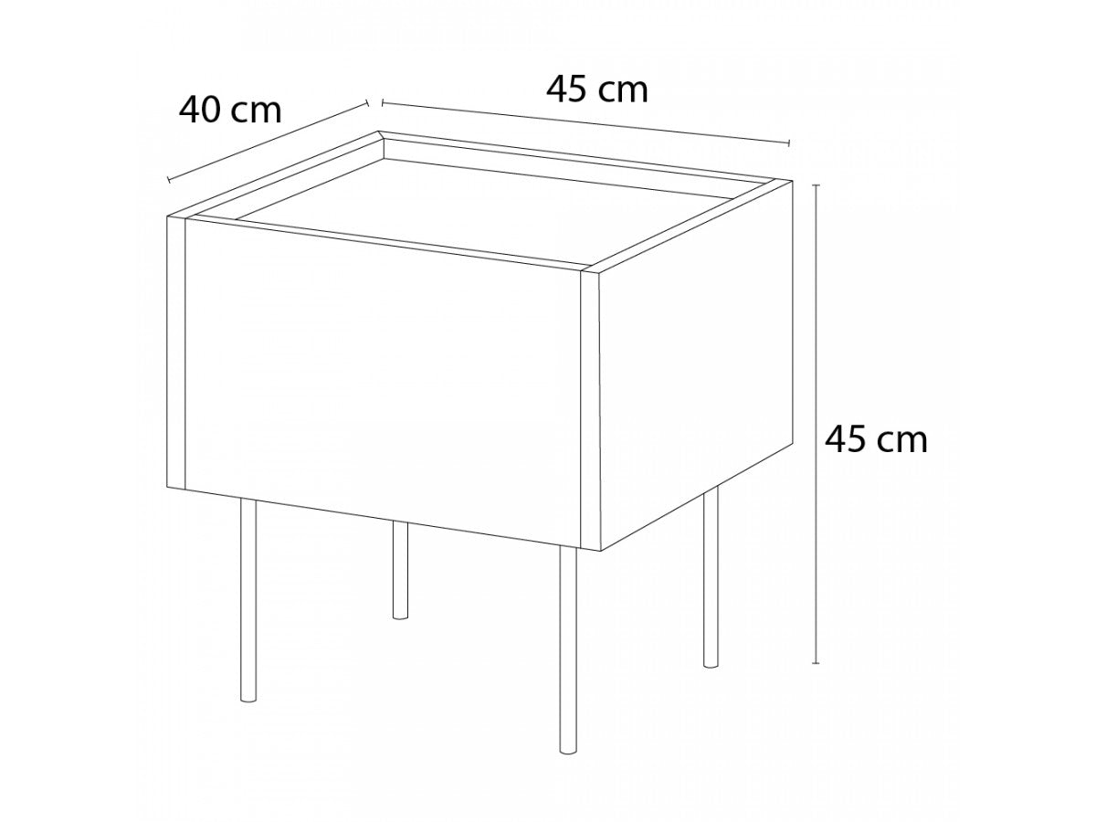 Atlas - Table De Chevet 1 Tiroir